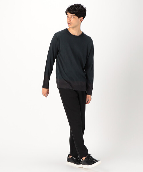 COMME CA ISM(コムサイズム)の「クルーネック プルオーバー(ニット/セーター・メンズ・ブルー/グリーン/ブラック/ベージュ・MEDIUM/LARGE)」の9枚目の写真