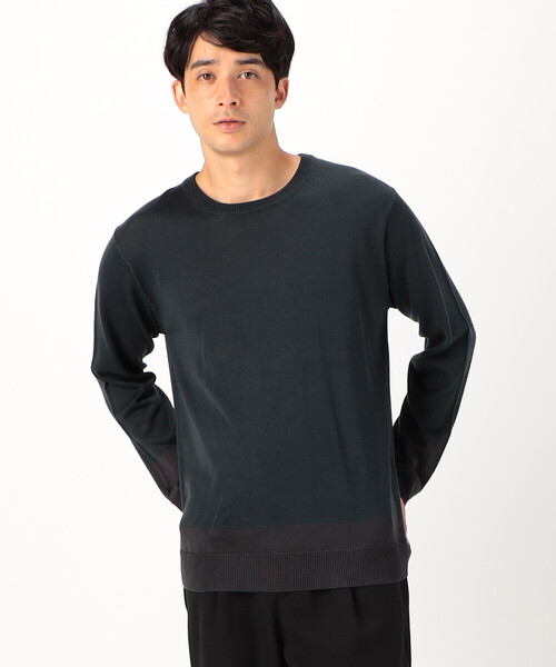 COMME CA ISM(コムサイズム)の「クルーネック プルオーバー(ニット/セーター・メンズ・ブルー/グリーン/ブラック/ベージュ・MEDIUM/LARGE)」の10枚目の写真