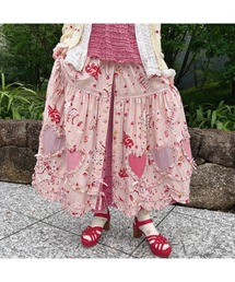 PINK HOUSE ロングスカート スイーツ ケーキ 黒 ブラック 67948195b_26_d_215.jpg