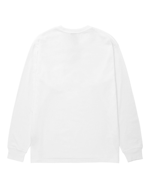 HUF（ハフ）の「BOOKEND LS TEE / HUF ロングスリーブTシャツ（Tシャツ/カットソー・メンズ・ホワイト/ブラック・SMALL/MEDIUM/LARGE/X-LARGE/XX-LARGE）」の3枚目の写真