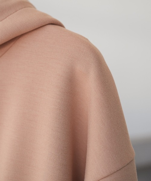 SAISON DE PAPILLON（セゾンドパピヨン）の「ハイウエスト切り替えガーリーポンチパーカー（パーカー・レディース・グレー/ブラック/ホワイト/ベージュ・M/L）」の9枚目の写真