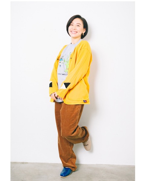 AlexanderLeeChang(アレキサンダーリーチャン)の「AlexanderLeeChang/アレキサンダーリーチャン BLC SWET SANKAKU CARDIGAN(カーディガン/ボレロ・メンズ・マスタード/ブラック/グレー・X-LARGE/MEDIUM/LARGE)」の13枚目の写真
