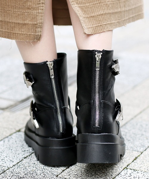 チチカカ（チチカカ）の「エンジニアブーツ（ブーツ・レディース・ブラック/ブラウン・MEDIUM/LARGE）」の7枚目の写真