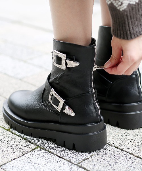 チチカカ（チチカカ）の「エンジニアブーツ（ブーツ・レディース・ブラック/ブラウン・MEDIUM/LARGE）」の8枚目の写真