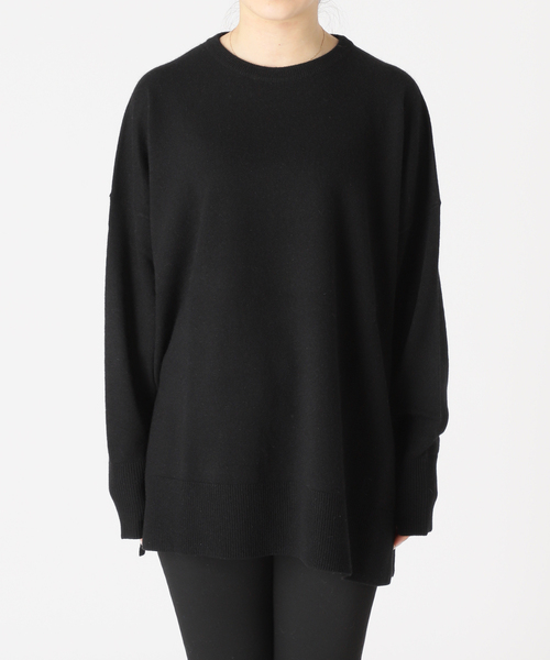 JOURNAL STANDARD（ジャーナルスタンダード）の「アンゴラブレンドクルーネックプルオーバー（ニット/セーター・レディース・ブラック系その他/ブラック/ブルー系その他・FREE）」の12枚目の写真