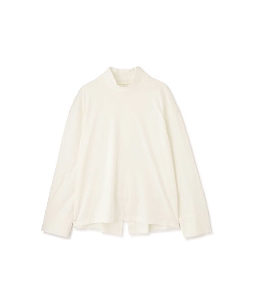 human woman（ヒューマンウーマン）の「◆バックスリットカットソー（Tシャツ/カットソー・レディース・ホワイト/ネイビー・MEDIUM）」の5枚目の写真