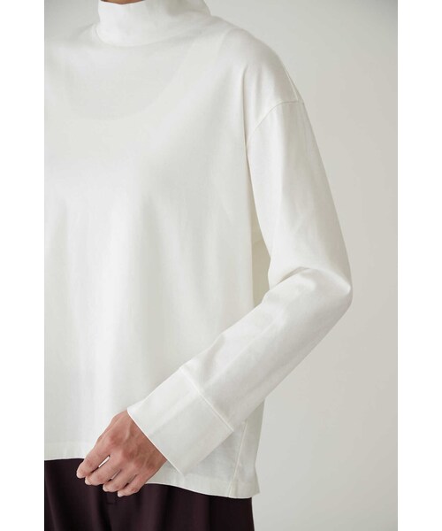 human woman（ヒューマンウーマン）の「◆バックスリットカットソー（Tシャツ/カットソー・レディース・ホワイト/ネイビー・MEDIUM）」の11枚目の写真