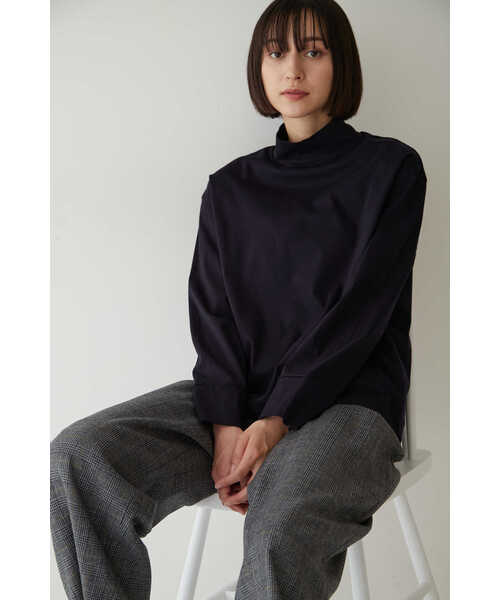 human woman（ヒューマンウーマン）の「◆バックスリットカットソー（Tシャツ/カットソー・レディース・ホワイト/ネイビー・MEDIUM）」の4枚目の写真