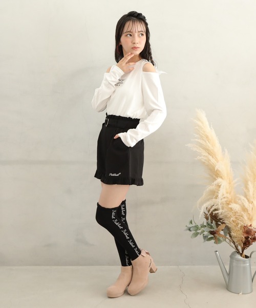 PINKHUNT（ピンクハント）の「PINKHUNT ロゴラインニーハイソックス 7290（ソックス/靴下・キッズ・ホワイト/ブラック/ネイビー・21-24cm/17-20）」の11枚目の写真