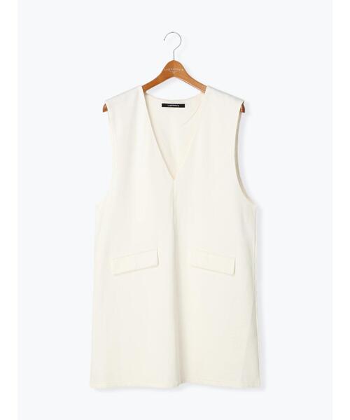 Lugnoncure（ルノンキュール）の「ポンチワンピース（ワンピース・レディース・ブラック/オフホワイト・ﾌﾘ-）」の9枚目の写真