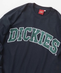 【Dickies/ディッキーズ】サテンワッペン刺繍 ビッグカレッジロゴ スウェット/スタジアムロゴトレーナー/ビッグシルエット/裏毛