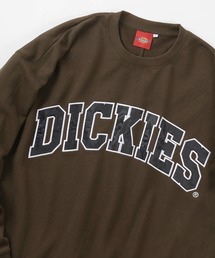 【Dickies/ディッキーズ】サテンワッペン刺繍 ビッグカレッジロゴ スウェット/スタジアムロゴトレーナー/ビッグシルエット/裏毛
