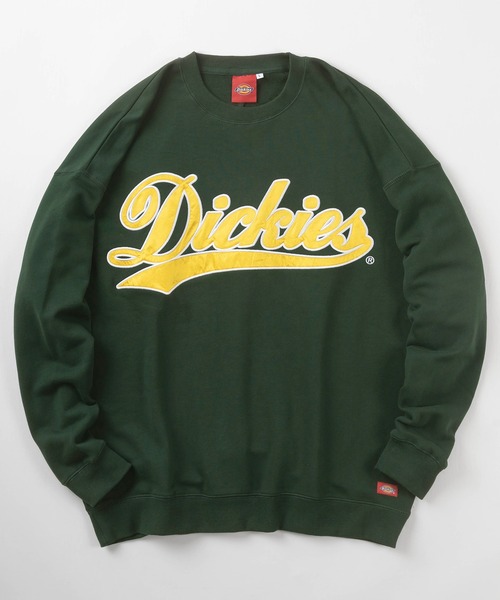 Dickies(ディッキーズ)の「【Dickies/ディッキーズ】サテンワッペン刺繍 ビッグカレッジロゴ スウェット/スタジアムロゴトレーナー/ビッグシルエット/裏毛(スウェット・メンズ・ホワイト/ネイビー/ブラウン/イエロー/ブルー/グリーン/オートミール/スミクロ・M/L/XL)」の19枚目の写真