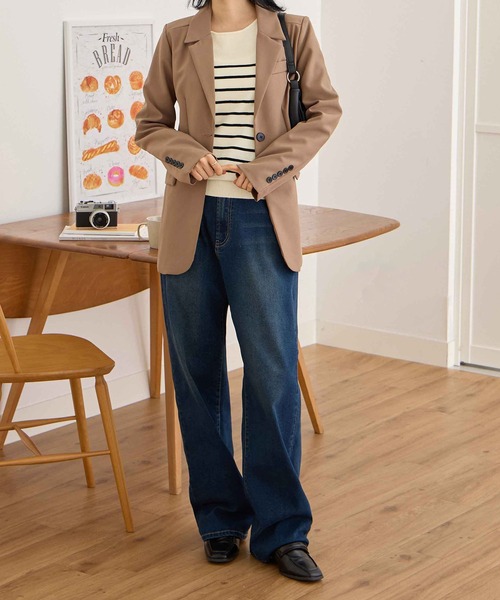 CHAN ME(チャンミ)の「カシミヤタッチクルーネックニット(ニット/セーター・レディース・ベージュ/チャコール/コーラル/レッド/アイボリー/ブラック/ブルー/ホワイト×ブラック/オレンジ/グレー/グリーン/ホワイト系その他/ホワイト/ラベンダー・X-LARGE/MEDIUM/LARGE)」の22枚目の写真