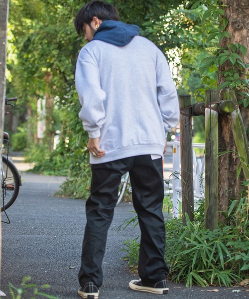 SILVER BULLET(シルバーバレット)の「『SILVER BULLET SELECT AP/シルバーバレットセレクト』裏毛フェイクフードカレッジプルオーバー(Tシャツ/カットソー・メンズ・アッシュグレー/ネイビー/ゴールド/グリーン・L/M)」の7枚目の写真