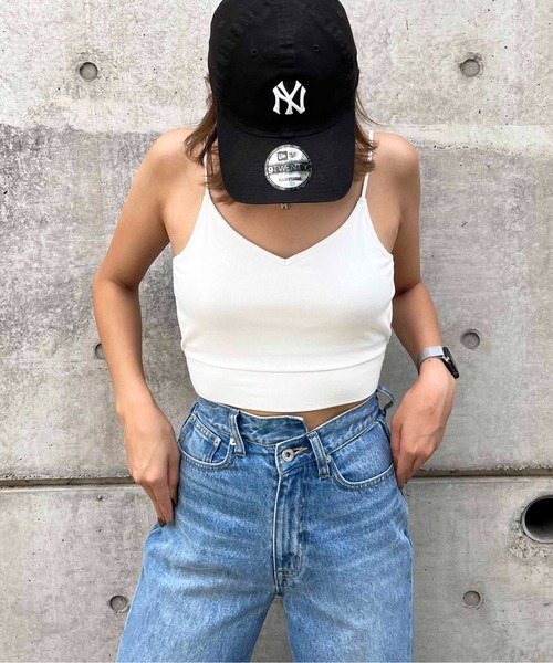 SPIRALGIRL(スパイラルガール)の「【盛れる】クロスラインビスチェ(キャミソール・レディース・ホワイト/ブラック・FREE)」の12枚目の写真