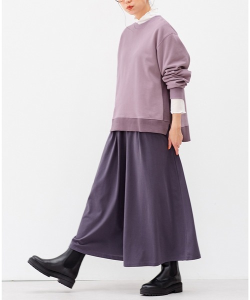 Live in comfort（リブインコンフォート）の「リブ　イン　コンフォート　華やぎも目隠しも同時にかなえる！　やわらかチュール遣いのインナートップス（Tシャツ/カットソー・レディース・オフホワイト/ブラック/ライトグレー・LARGE/X-LARGE/MEDIUM/XX-LARGE/XXX-LARGE/SMALL）」の5枚目の写真