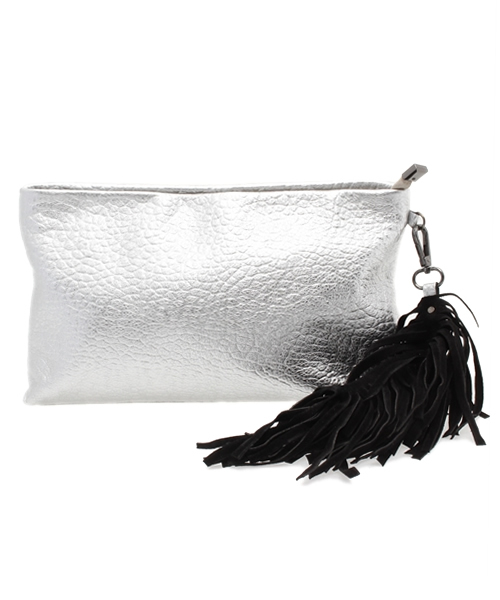 ROSE BUD(ローズバッド)の「(WHITE IN 8)ALBA-20 SMALL CLUTCH BAG 【雑誌掲載】(クラッチバッグ・レディース・ブラック/シルバー/ピンク・ONE SIZE)」の2枚目の写真