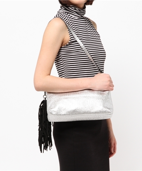 ROSE BUD(ローズバッド)の「(WHITE IN 8)ALBA-20 SMALL CLUTCH BAG 【雑誌掲載】(クラッチバッグ・レディース・ブラック/シルバー/ピンク・ONE SIZE)」の5枚目の写真