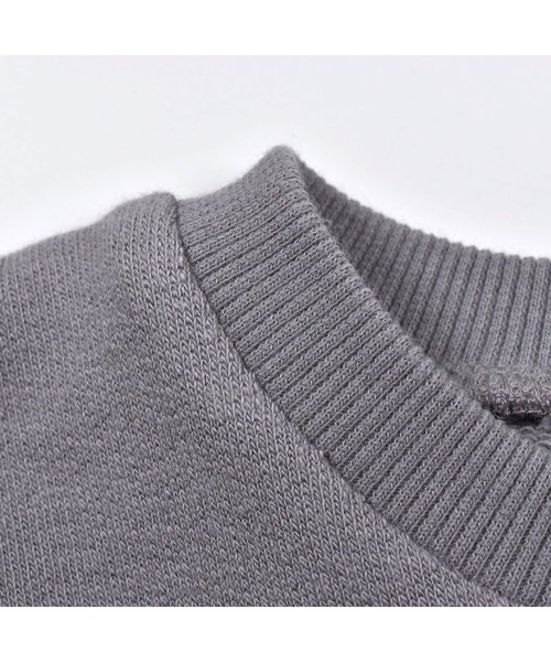 BeBe（ベベ）の「BeBe/マシュマロ裏毛ロゴ刺繍トレーナー(90~150cm)（スウェット・キッズ・グレー/オフホワイト・150/90/110/130/140/120/100）」の3枚目の写真