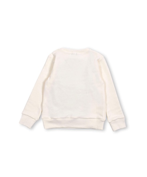 BeBe（ベベ）の「BeBe/マシュマロ裏毛ロゴ刺繍トレーナー(90~150cm)（スウェット・キッズ・グレー/オフホワイト・150/90/110/130/140/120/100）」の13枚目の写真