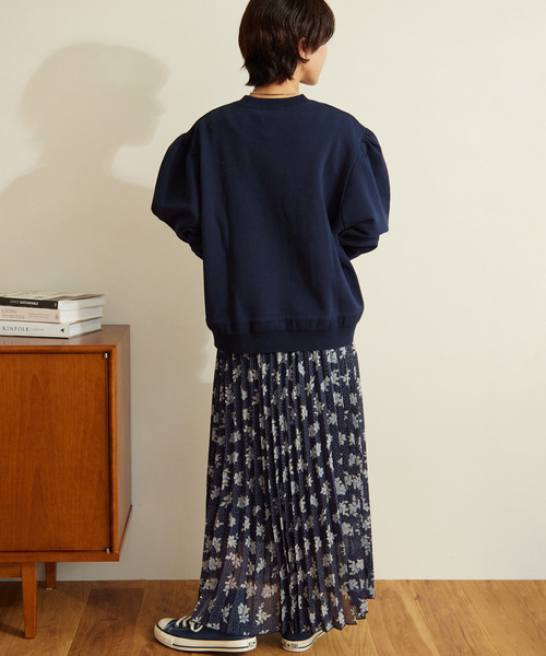 JOURNAL STANDARD relume(ジャーナルスタンダード レリューム)の「ドットフラワープリントプリーツスカート(スカート・レディース・ブラック/ネイビー・FREE)」の19枚目の写真