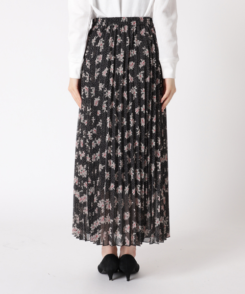 JOURNAL STANDARD relume(ジャーナルスタンダード レリューム)の「ドットフラワープリントプリーツスカート(スカート・レディース・ブラック/ネイビー・FREE)」の14枚目の写真