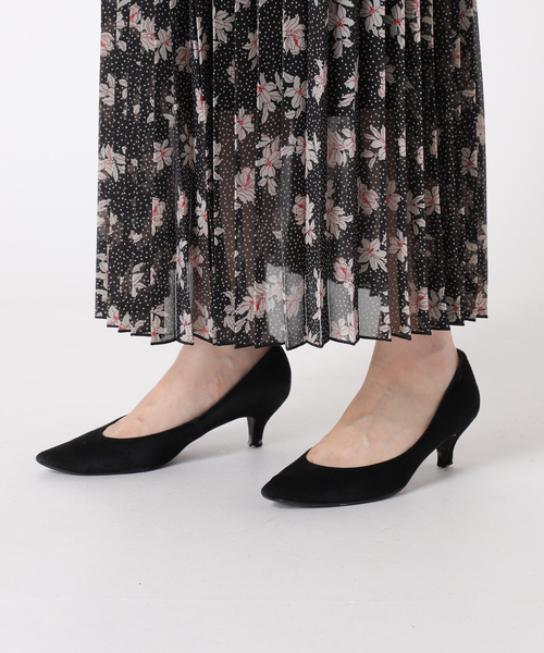 JOURNAL STANDARD relume(ジャーナルスタンダード レリューム)の「ドットフラワープリントプリーツスカート(スカート・レディース・ブラック/ネイビー・FREE)」の8枚目の写真