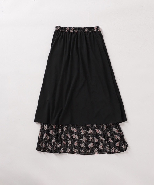 JOURNAL STANDARD relume(ジャーナルスタンダード レリューム)の「ドットフラワープリントプリーツスカート(スカート・レディース・ブラック/ネイビー・FREE)」の17枚目の写真