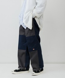 Dickies | 《数量限定追加》《別注 Dickie’s / ディッキーズ》カラーブロック ダブルニー チノパンツ / ルーズフィット / ユニセックス(チノパンツ)