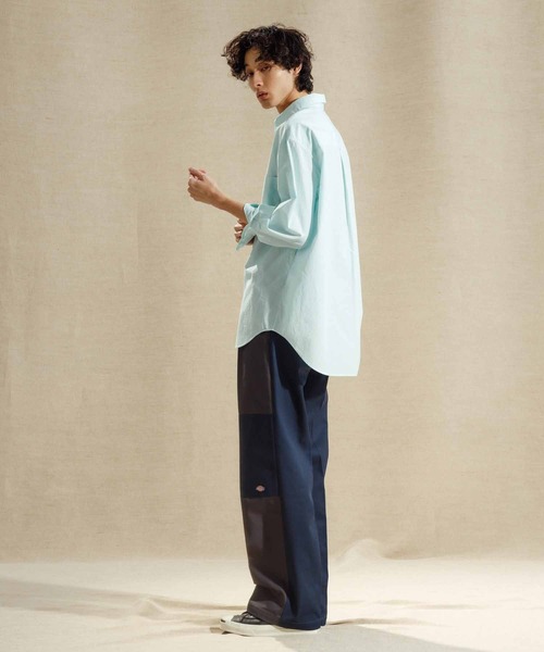 Dickies（ディッキーズ）の「《数量限定追加》《別注 Dickie’s / ディッキーズ》カラーブロック ダブルニー チノパンツ / ルーズフィット / ユニセックス（チノパンツ・メンズ・ブラック/グリーン系その他/ネイビー・S/M/L）」の17枚目の写真