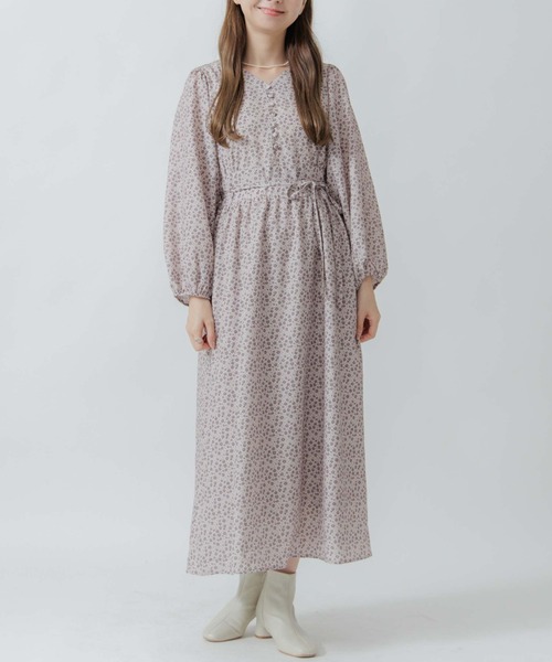 flower（フラワー）の「コルセットブルームワンピース（ワンピース・レディース・ベージュ/ブラウン・FREE）」の2枚目の写真