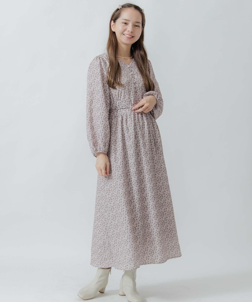 flower（フラワー）の「コルセットブルームワンピース（ワンピース・レディース・ベージュ/ブラウン・FREE）」の4枚目の写真