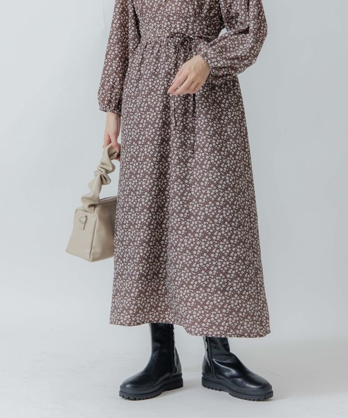 flower（フラワー）の「コルセットブルームワンピース（ワンピース・レディース・ベージュ/ブラウン・FREE）」の22枚目の写真