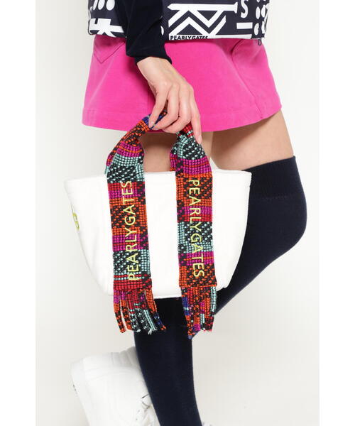 PEARLY GATES】フリンジハンドル カートバッグ (UNISEX)