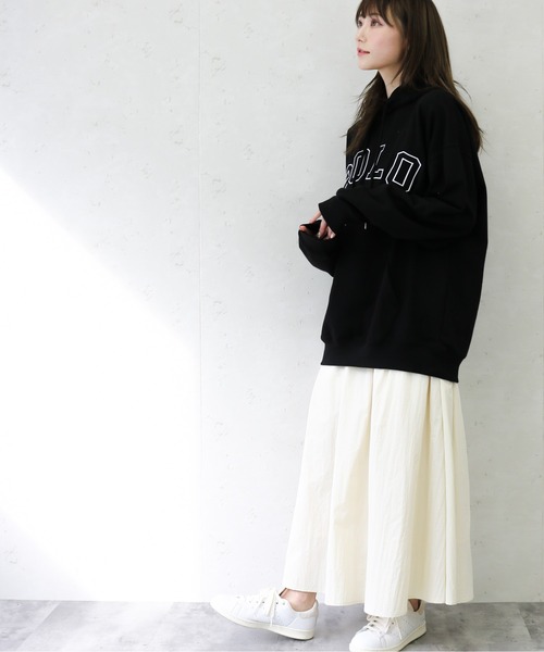 POLO BCS（ポロ ビーシーエス）の「POLO BCS/ポロ　ビーシーエス　T/C裏毛カレッジロゴプルパーカー（パーカー・メンズ・ホワイト/ブラック/ネイビー・MEDIUM/LARGE）」の17枚目の写真