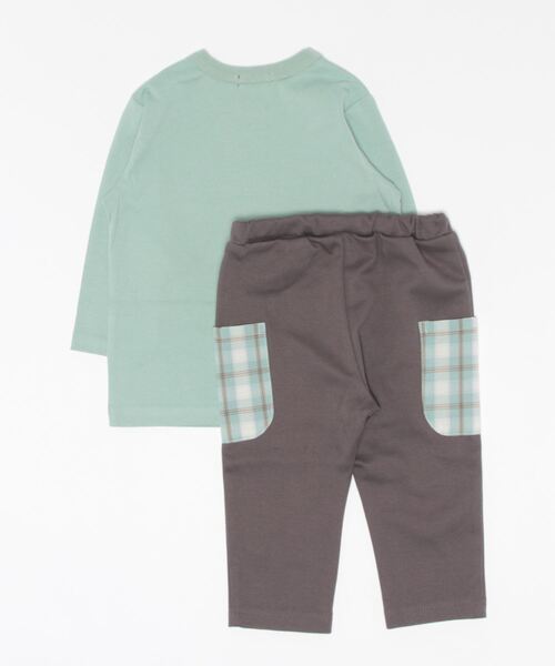 BeBe（ベベ）の「BeBe/BOYパリプリントTシャツパンツ2点セットベビー(80~90cm)（ロンパース・キッズ・グリーン系その他/ブルー系その他・90/80）」の18枚目の写真