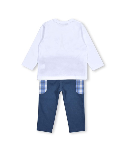 BeBe（ベベ）の「BeBe/BOYパリプリントTシャツパンツ2点セットベビー(80~90cm)（ロンパース・キッズ・グリーン系その他/ブルー系その他・90/80）」の10枚目の写真