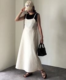 Riberry | ふくれジャガードキャミワンピース(ワンピース)