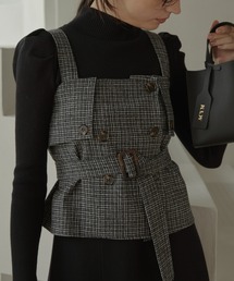 ACYM | Check corset ビスチェ(その他トップス)