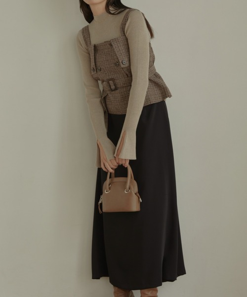 ACYM(アシーム)の「Check corset ビスチェ(その他トップス・レディース・ブラック/ブラウン・FREE)」の19枚目の写真