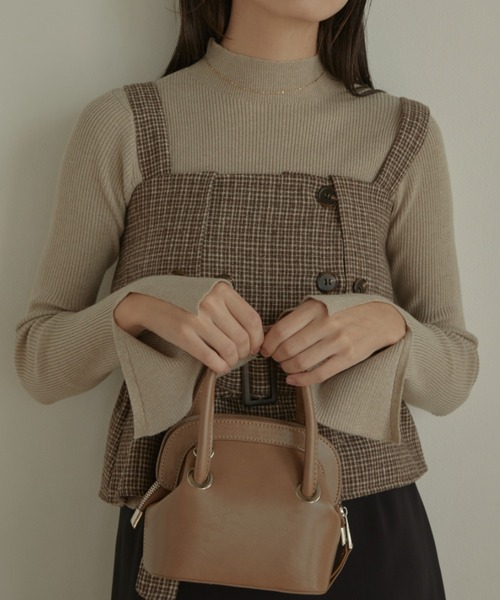 ACYM(アシーム)の「Check corset ビスチェ(その他トップス・レディース・ブラック/ブラウン・FREE)」の17枚目の写真