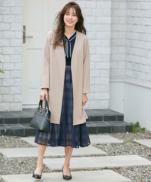 ANY SIS（エニィスィス）の「【洗える】バイカラーボウタイ ニット