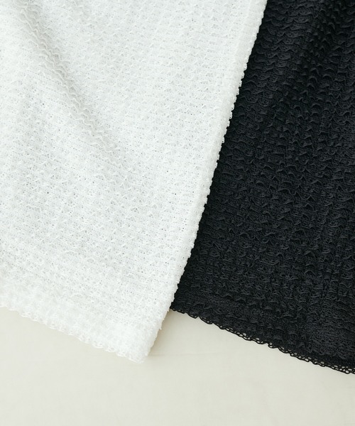 PUAL CE CIN（ピュアルセシン）の「3Dレーススカート（スカート・レディース・ブラック/オフホワイト・FREE）」の3枚目の写真