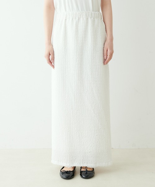 PUAL CE CIN（ピュアルセシン）の「3Dレーススカート（スカート・レディース・ブラック/オフホワイト・FREE）」の20枚目の写真