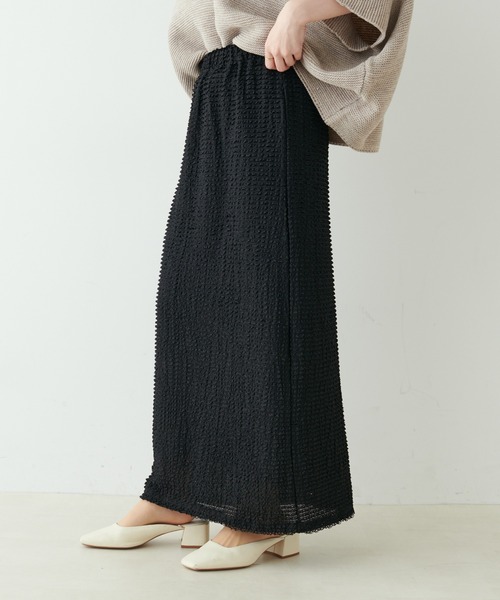 PUAL CE CIN（ピュアルセシン）の「3Dレーススカート（スカート・レディース・ブラック/オフホワイト・FREE）」の19枚目の写真