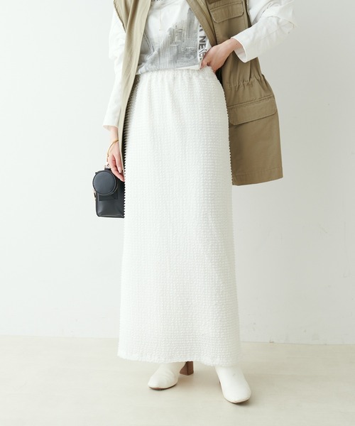 PUAL CE CIN（ピュアルセシン）の「3Dレーススカート（スカート・レディース・ブラック/オフホワイト・FREE）」の14枚目の写真