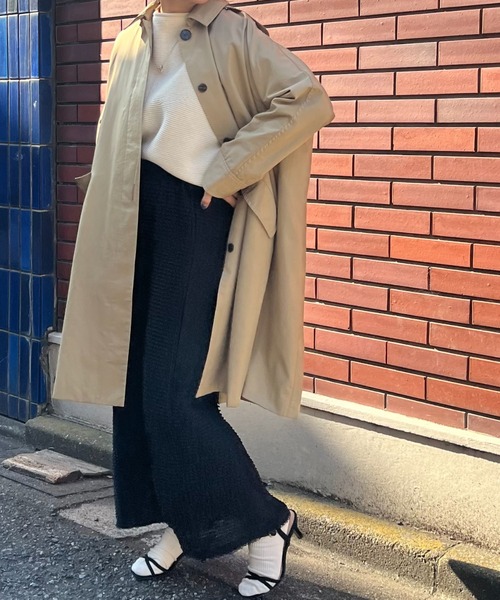 PUAL CE CIN（ピュアルセシン）の「3Dレーススカート（スカート・レディース・ブラック/オフホワイト・FREE）」の6枚目の写真