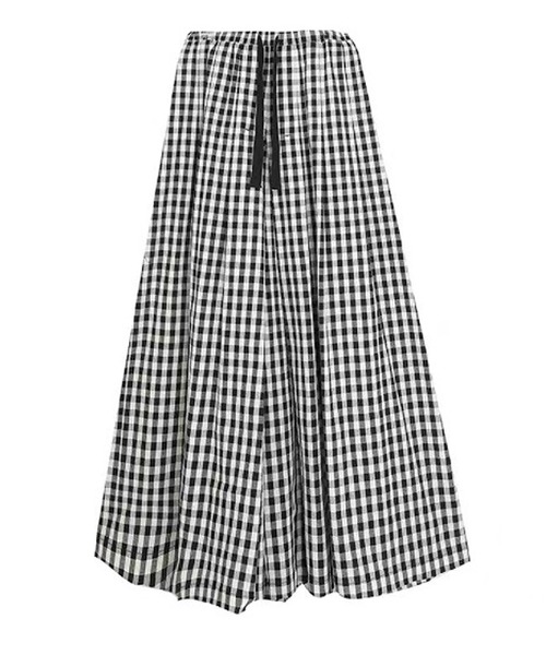 Girly Doll(ガーリードール)の「チェックワイドイージーパンツ(その他パンツ・レディース・ネイビー/グレー/ブラック/グリーン/オレンジ・FREE)」の6枚目の写真