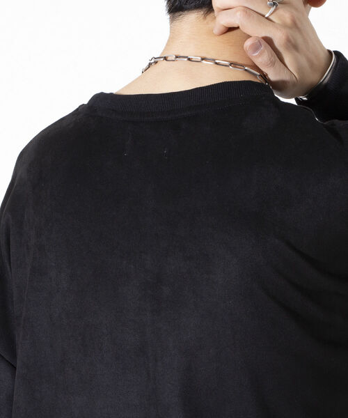 GLOSTER（グロスター）の「【GLOSTER/グロスター】スエード切り替えフットボールTシャツ ポンチ（Tシャツ/カットソー・メンズ・ベージュ/ブラック/アイボリー・M/L/XL）」の15枚目の写真